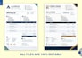 create a modern custom invoice design in word, excel or canva